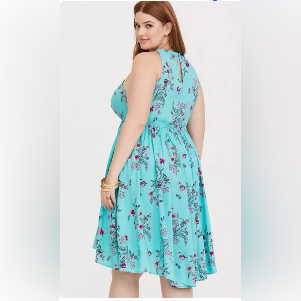 Torrid Midi Challis High Neck Dress, Torrid size 2 - Picture 4 of 10